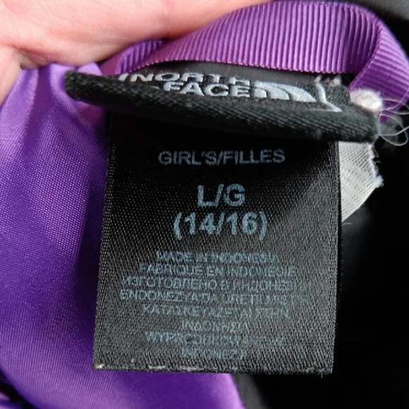 The North Face Purple Quilted 550 Down Puffer Jacket